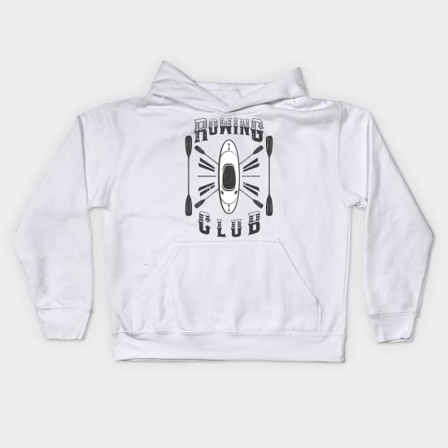 rowing Kids Hoodie by ArtStopCreative